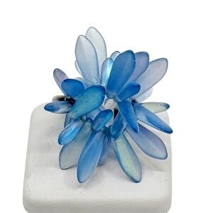 sterling silver Czech glass danger wendy ring - GM282